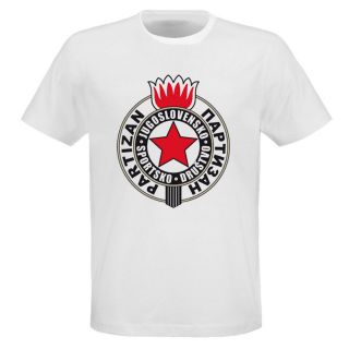 Partizan Belgrade Serbia Soccer Logo T Shirt