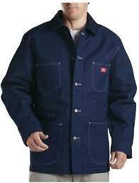 Dickies Denim Blanket Lined Chore Coat LARGE & XL TALL WARM WORK 