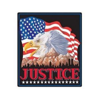 Justice American Eagle Flag Tin Sign 13 X 15 NEW