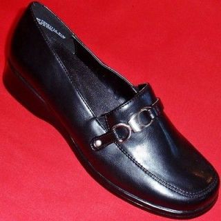 NEW Womens NW FLEX MAY Black Loafers Casual Slip On Stretch Dress 