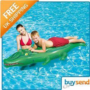 84 Inflatable Ride On Crocodile Rider Beach Pool Toy