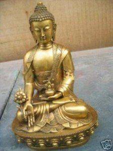 Large Tibet Tibetan brass Medicine Buddha Statue Z
