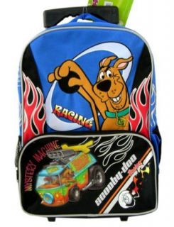 Mystery Machine Scooby Doo Rolliong Backpack  Racing school daypack 