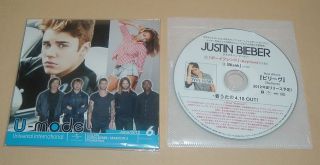   Bieber Boyfriend 2012 JAPAN ONLY PROMO CDR + Justin Bieber Jacket CD