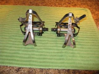 Bianchi Nuova Racing 12/V Pedals and Rekord Toe Clips