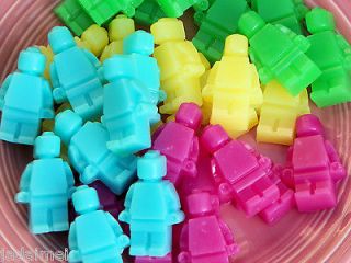 10 Lego Men Glycerin Soap  Party Favor, Hand Washing, Bath Time Fun 