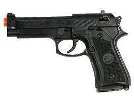   HALF METAL SPRING M9 Airsoft Pistol Black 240 FPS + HFC 1000 Free BBs