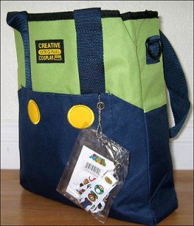 Super Mario Bros NINTENDO School Messenger Sling Bag w/ LANYARD Green 