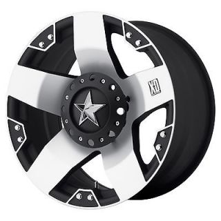 18 inch Black mach wheels rims XD 775 Rockstar Jeep Wrangler 2007 2013 