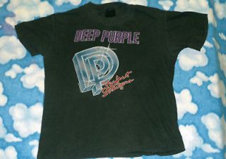   Purple t shirt L concert tour ritchie blackmore 80s Soft THiN tee
