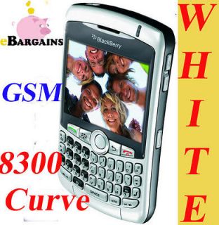   RIM Blackberry 8300 Curve UNLOCKED WHITE Cell Phone Mobile GSM AT&T