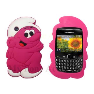 The Smurfs Case For BlackBerry Curve 8520 / 9300 Silicone Cover Cute 