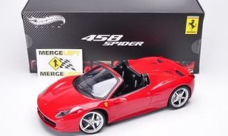 Ferrari 458 Italia Spider, rot, 118, Mattel Elite