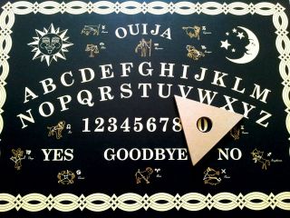 new large size ouija board black gold ouija board beware