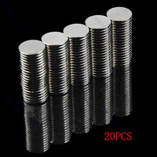 20Pcs Super Strong Round Rare Earth Neodymium Magnets Magnet 8mm x 1mm 