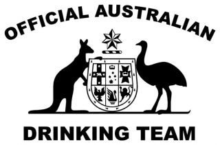   AUSTRALIAN DRINKING TEAM OFFICIAL FLAG XXXX CARLTON VB BOGAN COOL