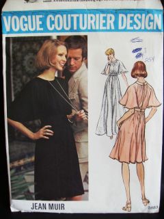 Vintage VOGUE COUTURIER 2883 JEAN MUIR Evening Dress Pattern UNCUT 32 
