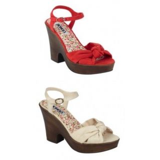BONGO Womens Hazel Dress Sandal Sueded Knot Shoes size8/ 9.