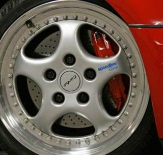 Wheel Spoke Decals sticker to fit Speedline Corse Rally wheel Blue X4