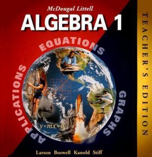 Algebra 1 by Laurie Boswell, Timothy D. Kanold, Lee Stiff and Ron 
