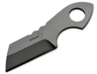 Boker Plus Rhino Calf Stainless Steel Plain Edge Fixed Blade Knife 