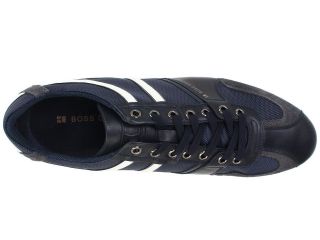 Hugo Boss Mens Simbad 2 Black Navy Blue Fashion Sneakers Shoes Kicks 