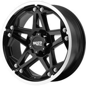 17 inch 17x8 Moto Metal 960 black wheels rims Hummer H2