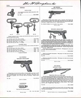   Ad Air Rifle Benjamin Super Hand Pump BB Gun Gas Pistol ORIGINAL AD