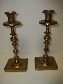 antique brass candle holders in Collectibles
