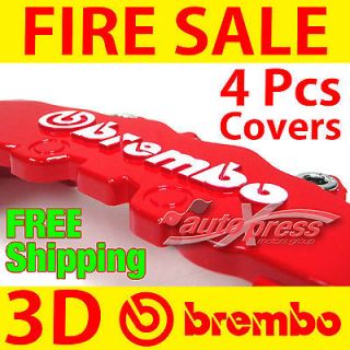 BREMBO 3D UNIVERSAL FIT Disc Brake Caliper Covers 4 pieces Front and 