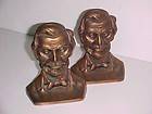 Gorgeous Pair of Vintage Abraham Lincoln Bronze Finish Book Ends