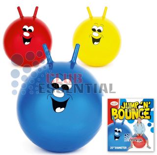 20 TOYRIFIC JUMP N BOUNCE SPACE HOPPER BOUNCY HOPPING BALL BLUE RED 