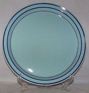 Vintage Arklow LOUCH REE Dinner Plate Erin Stone Blue Stripes Speckled 