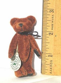   WUZZIE   Miniature T.F. WUZZIES BOYDS BEARS   Jointed 3 Bear   NOS
