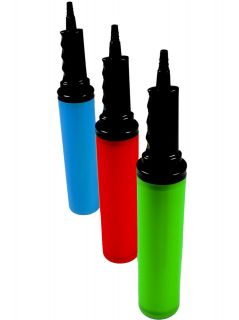 DUAL ACTION HANDY PARTY BALLOON PUMP BLUE,RED,GREEN NEW CHOOSE YOUR 