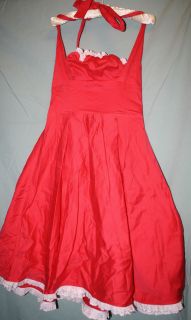Pinup Couture by Pinup Girl Clothing   Ginger dress in Coral   Size L