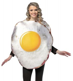 Funny Fried Egg Adult Breakfast Food Halloween Costume