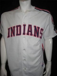 Authentic RAWLINGS Cleveland Indians Adult 48 MLB Baseball Jersey 