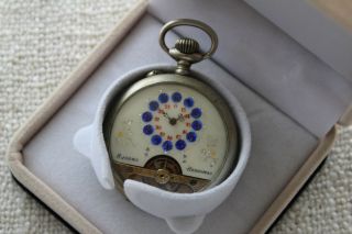 HEBDOMAS ANCRE 8 Days Spiral Breguet SILVER Swiss Pocket Watch c.1910 