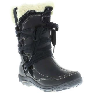 Merrell Boots Genuine Nikita Waterproof Black Womens Shoes Sizes UK 4 