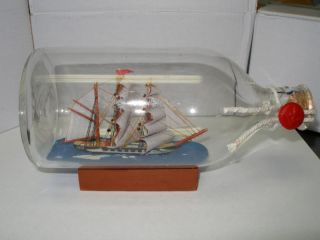 Decorative Collectible Sailing Ship or Sailboat In A Bottle New