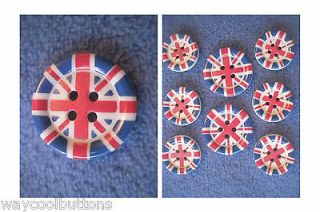 ENGLAND GREAT BRITAIN UK UNION JACK FLAG 8 BLAZER JACKET PLASTIC 