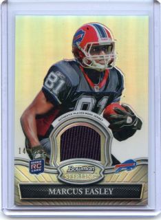   BSR ME MARCUS EASLEY #143/299 REFRACTOR JERSEY RC   BUFFALO BILLS