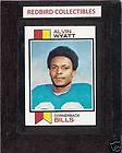 1973 Topps 362 Alvin Wyatt Buffalo Bills PSA 8