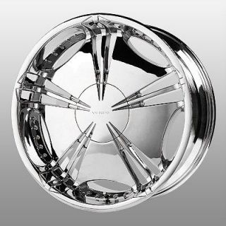22 inch Verde Helix Chrome Wheels Rims 5x115 De Ville DTX El Dorado 