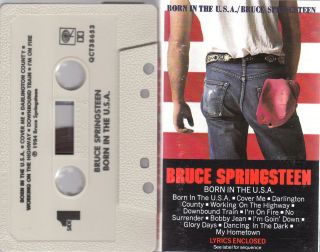 Bruce Springsteen Born In The USA Cassette Tape 1984 Columbia QCT 