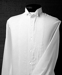 Felini Collection. Mens Lay Down Collar Tuxedo Shirt. Size L 16 16 