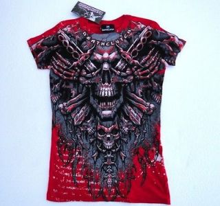 DEATHCLUTCH RED SPINAL TEE WOMENS SIZE LARGE BROCK LESNAR UFC
