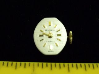   VINTAGE WRIST WATCH FOR PARTS USE UNTESTED NICE BUREN 17 JEWELS SWISS