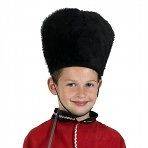 Guardsman Animal Bearskin Hat For Kids For Fancy Dress Costume Party 